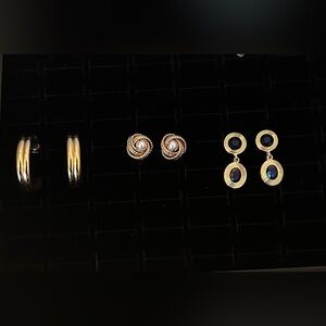 Bundle of Elegant Stud Earrings